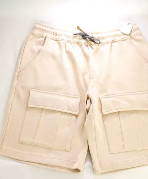$695 ELEVENTY - Sweatshirt Style Beige Bermuda Cargo Shorts Pants  - M