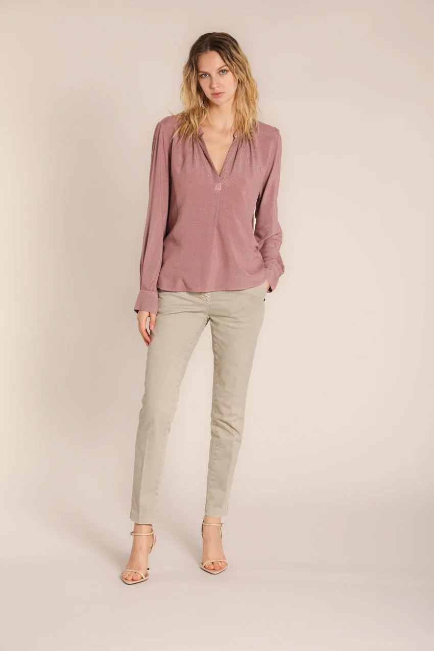 Adele women's  shirt in viscose lurex 