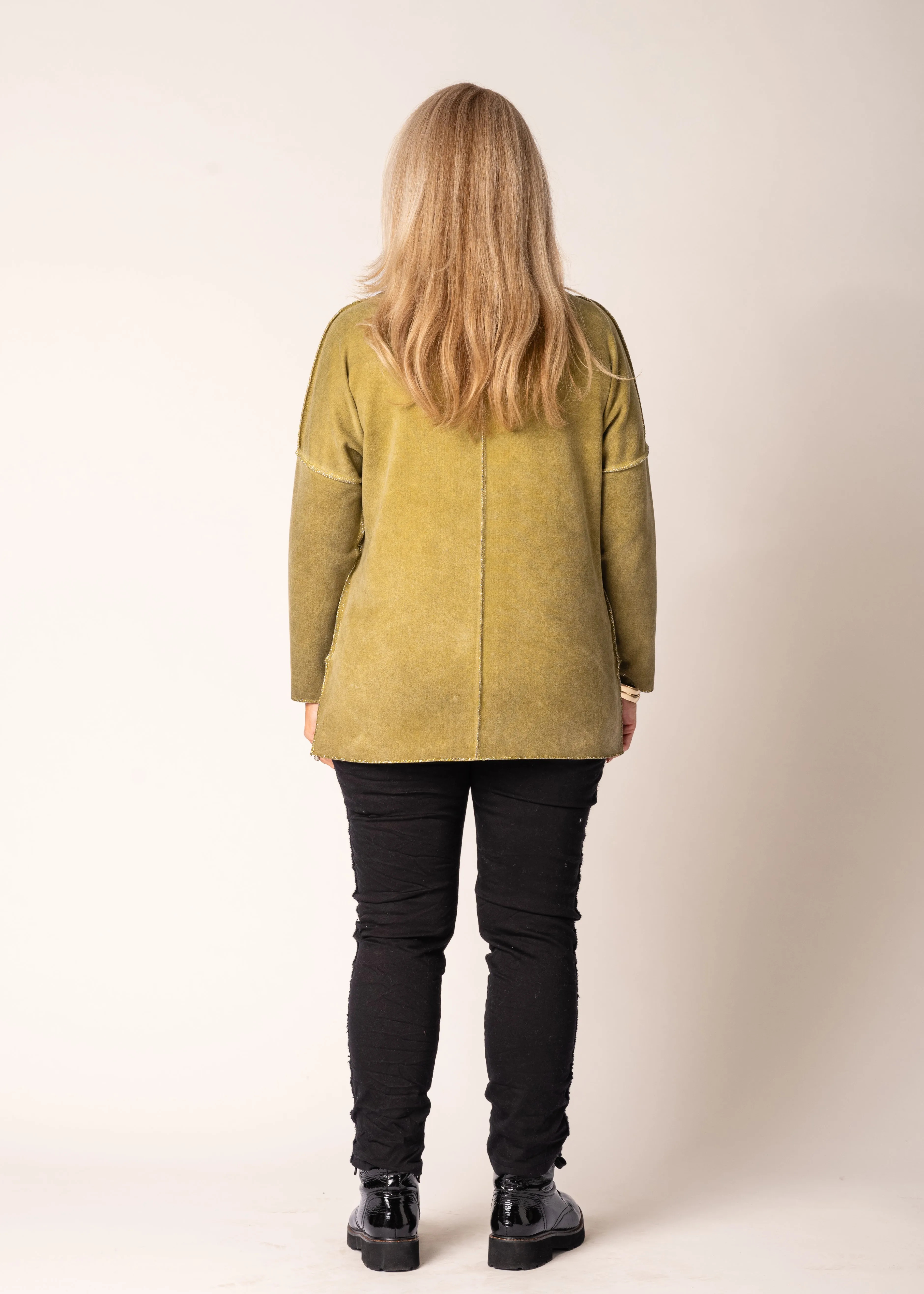 Alinda Top in Green Olive