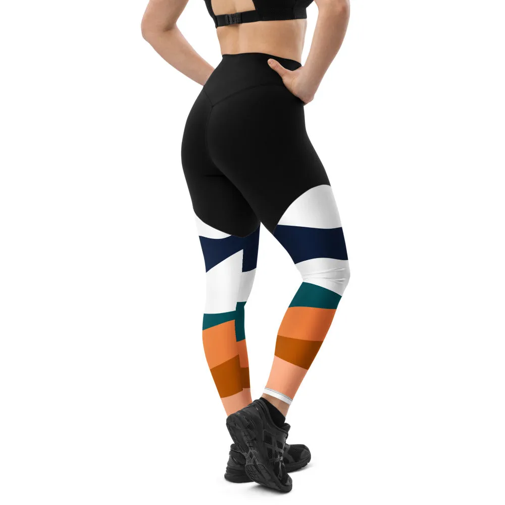 Alpha Abstract Sports Leggings