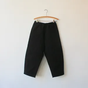 Apuntob Cotton Wrinkle Trousers - Black