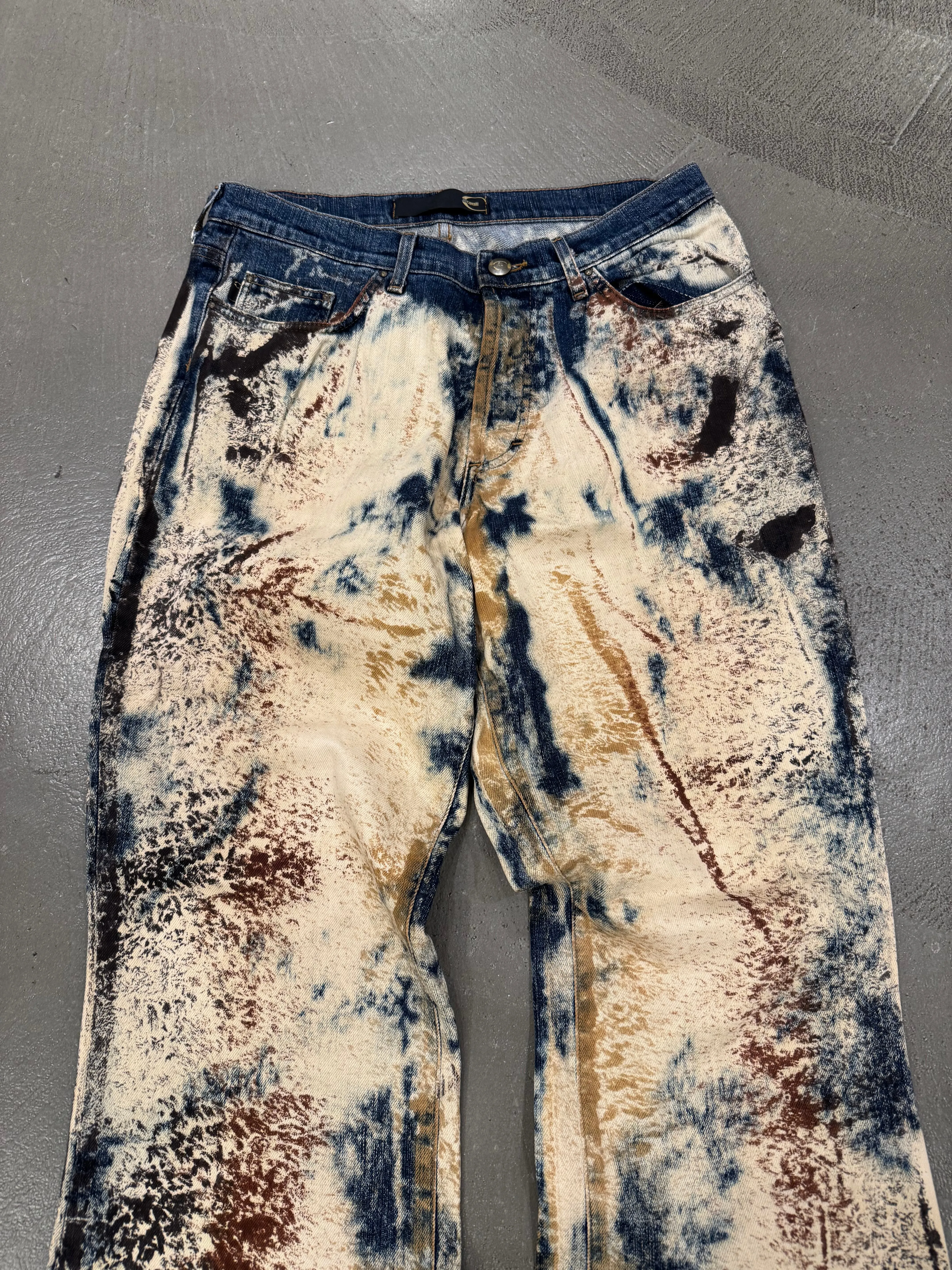 A/W2001 Roberto Cavalli rust camo pants