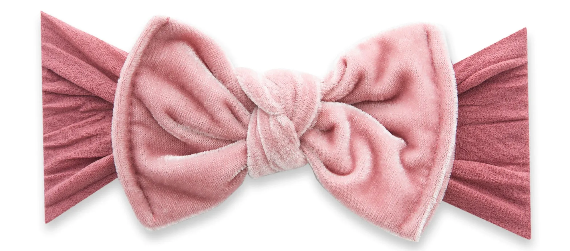 Baby Bling Rose Velvet Knot Headband