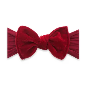 Baby Bling Ruby Velvet Knot Headband