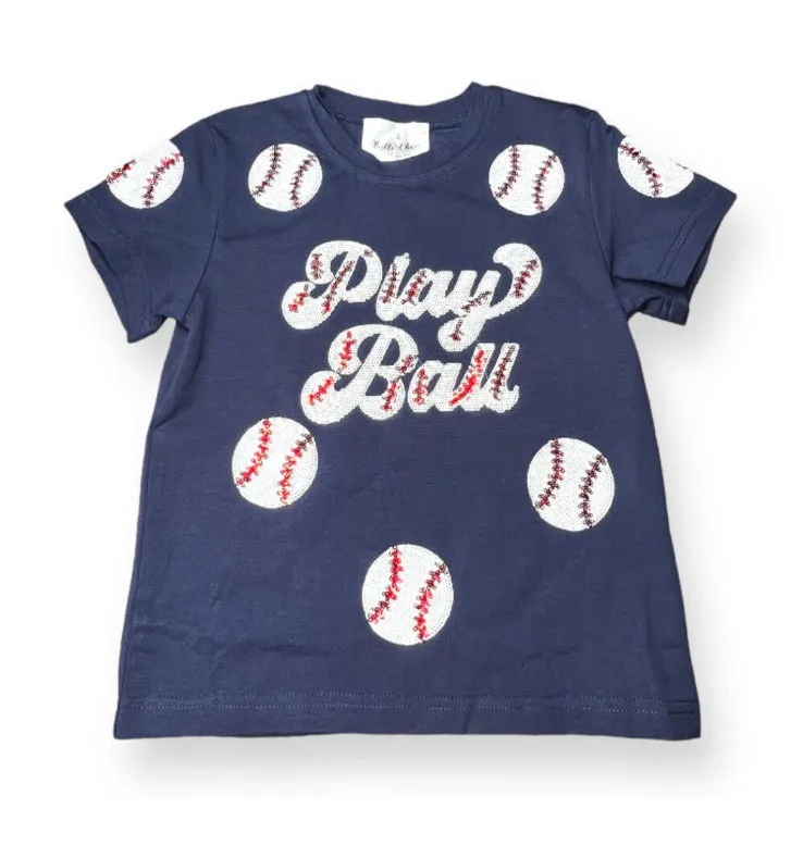 Belle Cher Navy Play Ball Shirt