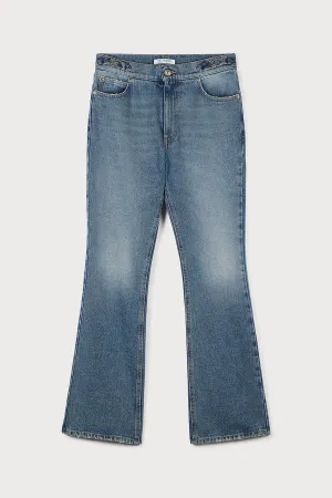 BOOTCUT INDIGO DENIM TROUSERS