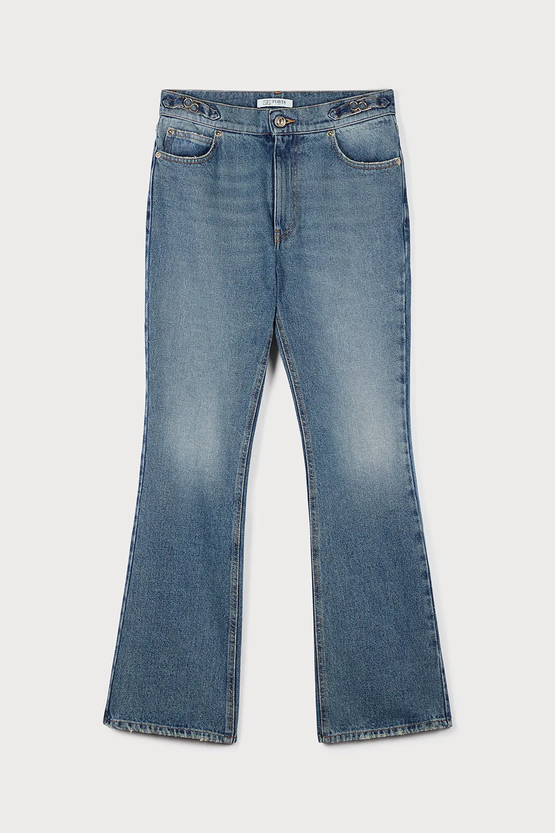 BOOTCUT INDIGO DENIM TROUSERS