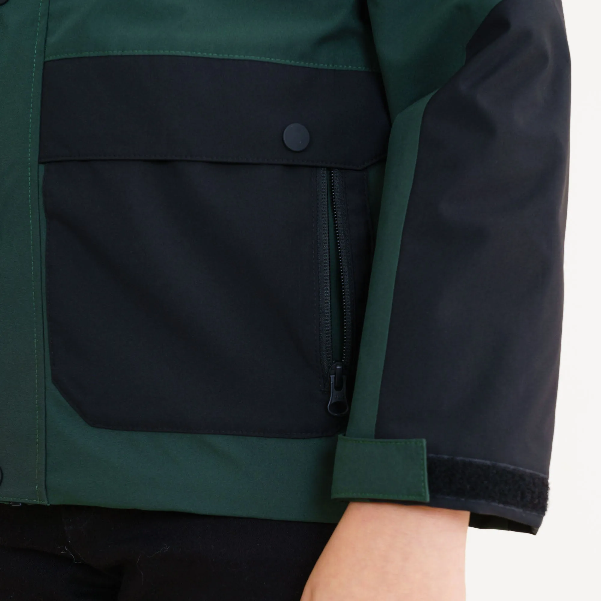Boys Olive Quilted Jacket