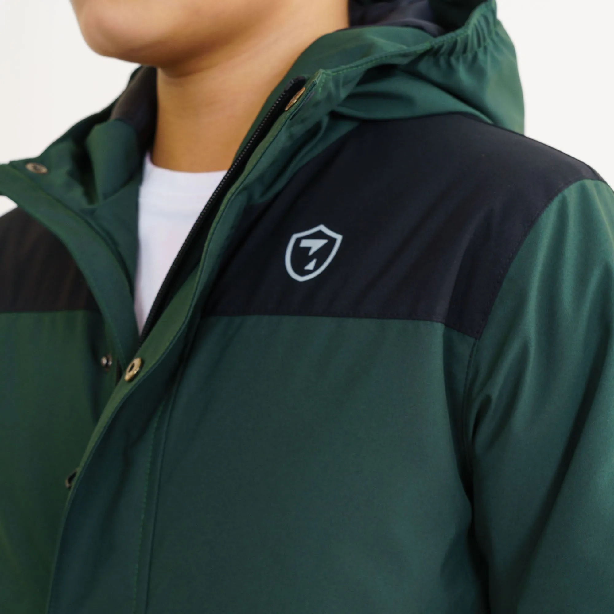 Boys Olive Quilted Jacket