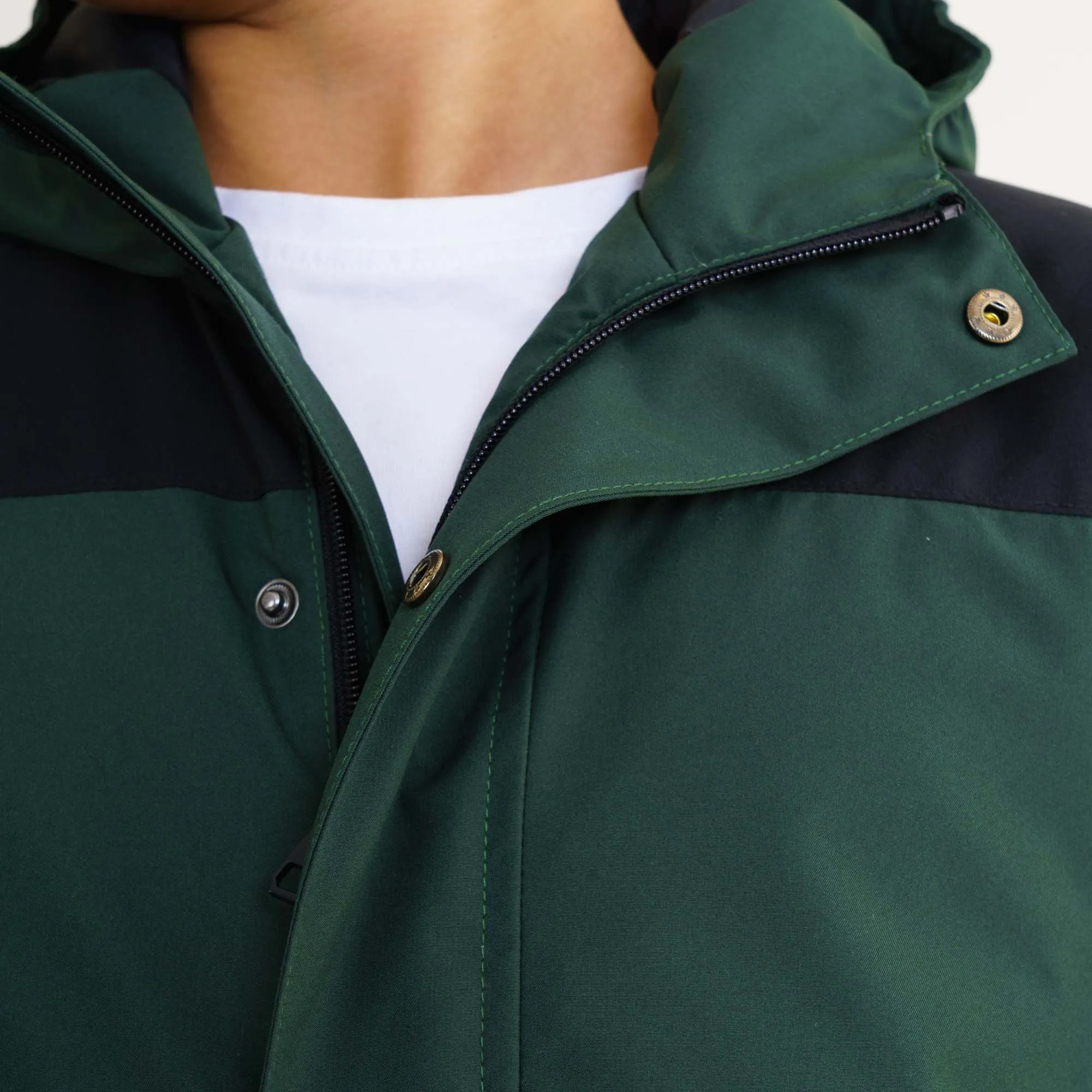 Boys Olive Quilted Jacket
