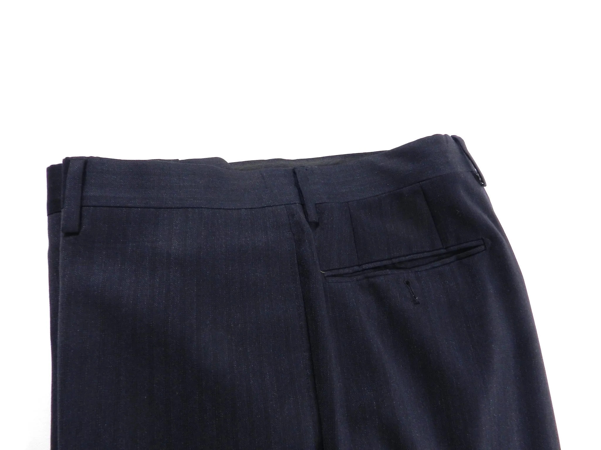 Burberry Navy Fine Two Piece Pinstripe Suit - 40
