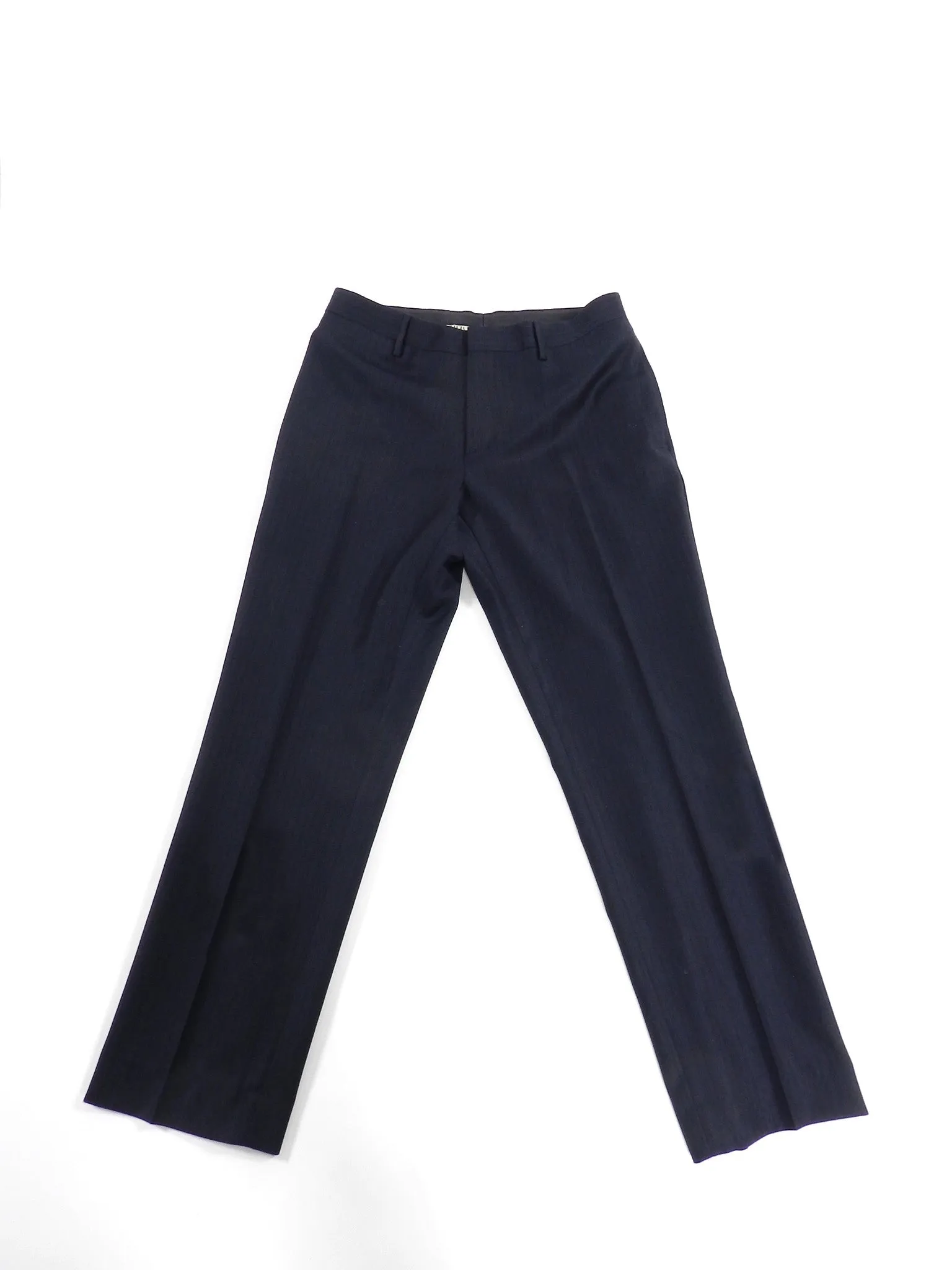 Burberry Navy Fine Two Piece Pinstripe Suit - 40