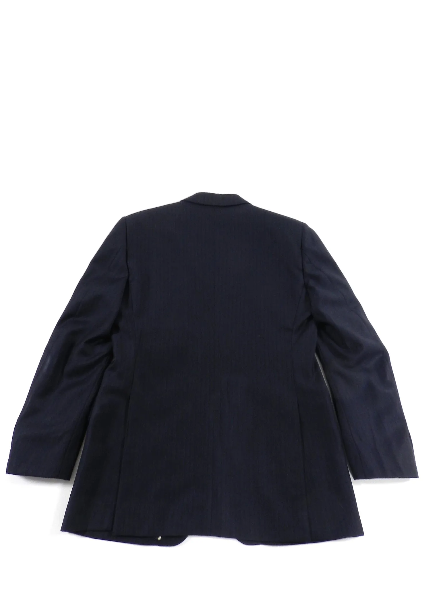 Burberry Navy Fine Two Piece Pinstripe Suit - 40