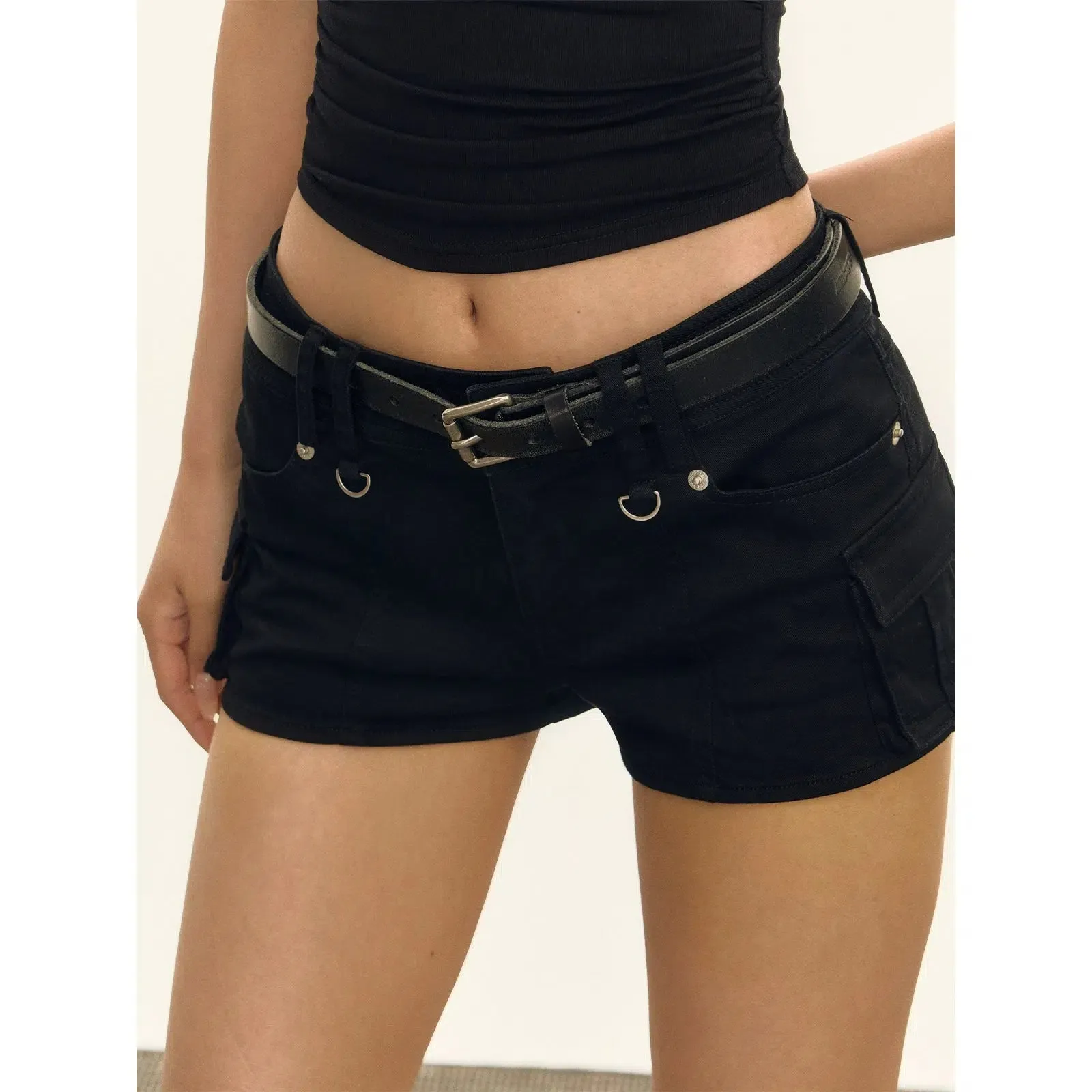 Casual Denim Cargo Shorts