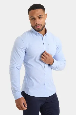 Casual Oxford Shirt in Pale Blue