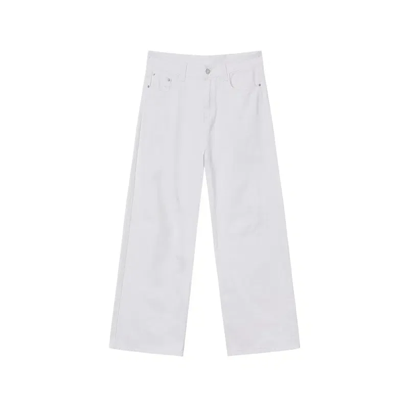 Casual Wide-Leg Denim Pants