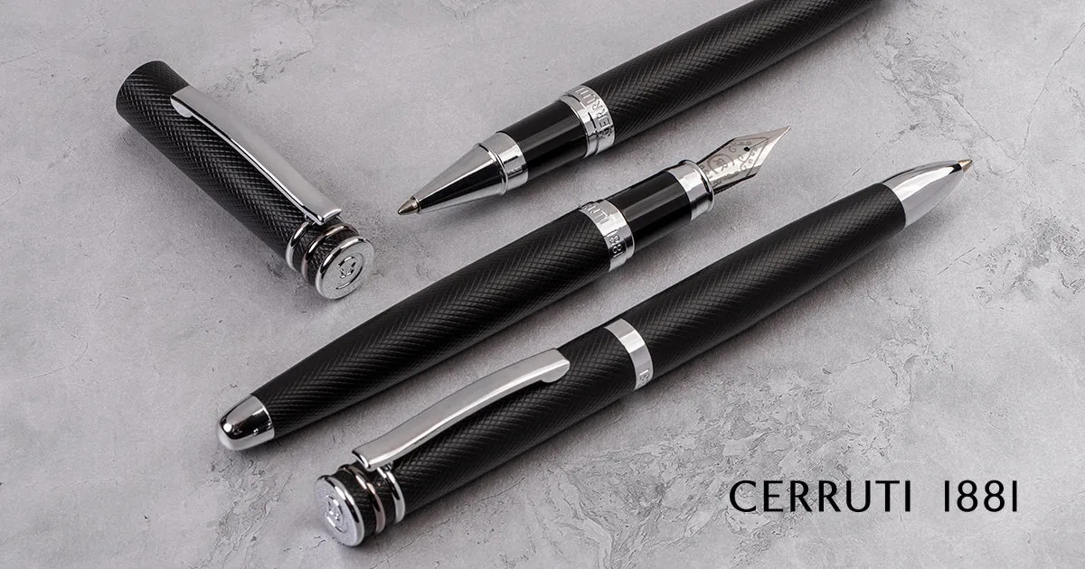 CERRUTI 1881 NSW2982A-Fountain pen Austin Diamond Black