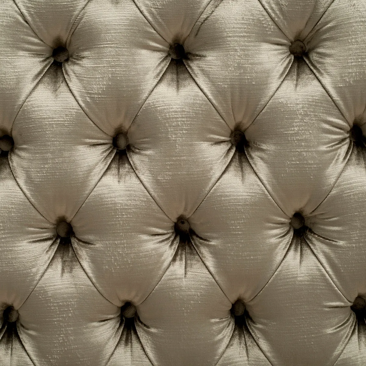 Chesterfield Upholstered Bed - Champagne