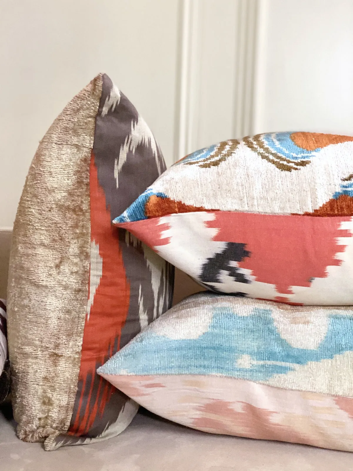 Classic Cascading Papaya Square Pillow Cover