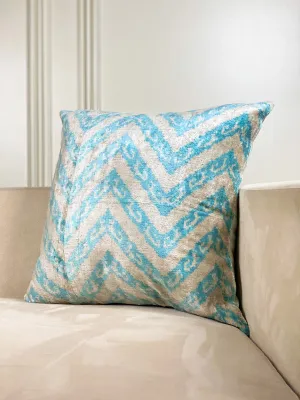 Classic Chevron Ice Square Pillow Cover