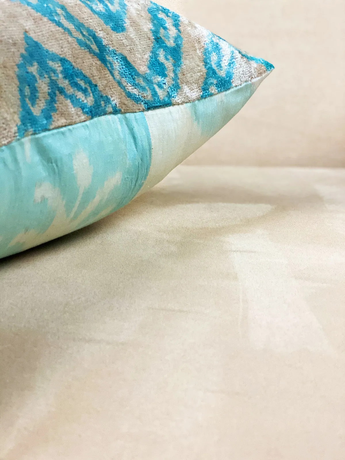 Classic Chevron Ice Square Pillow Cover