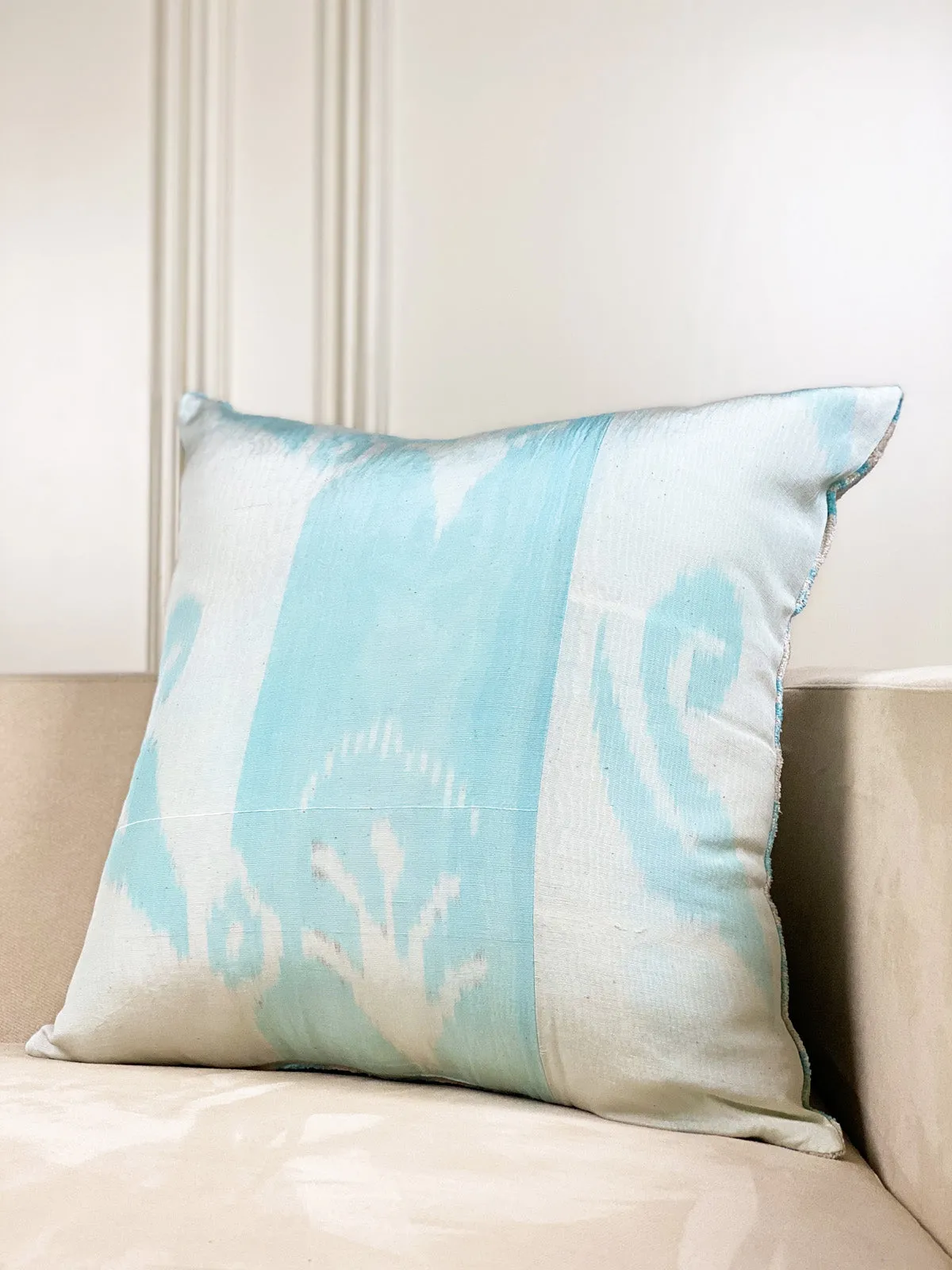 Classic Chevron Ice Square Pillow Cover