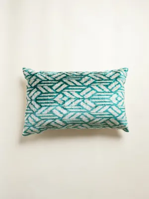 Classic Marine Teal Lumbar Pillow Cover