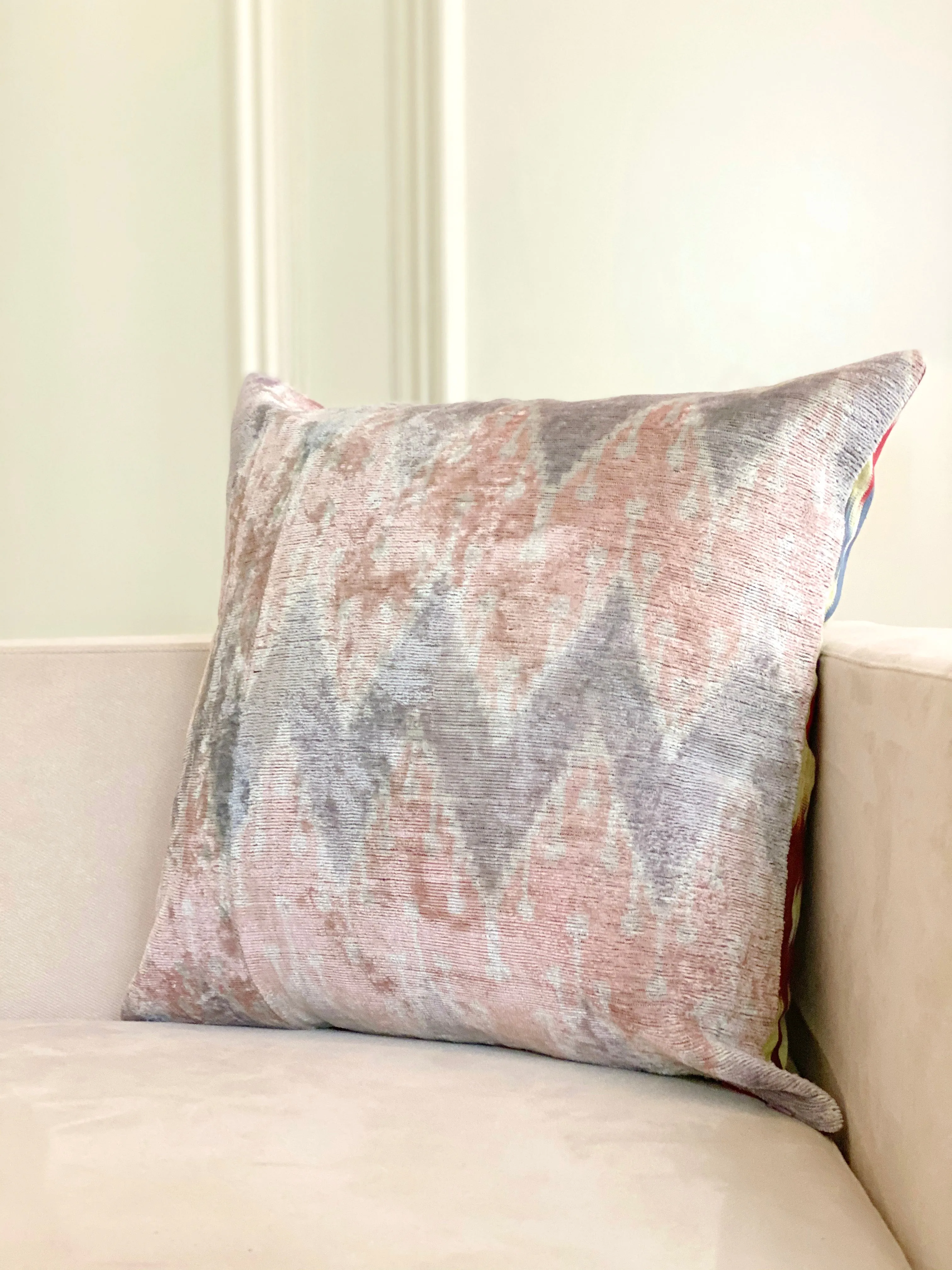 Classic Muted Chevron Square Pillow Cover