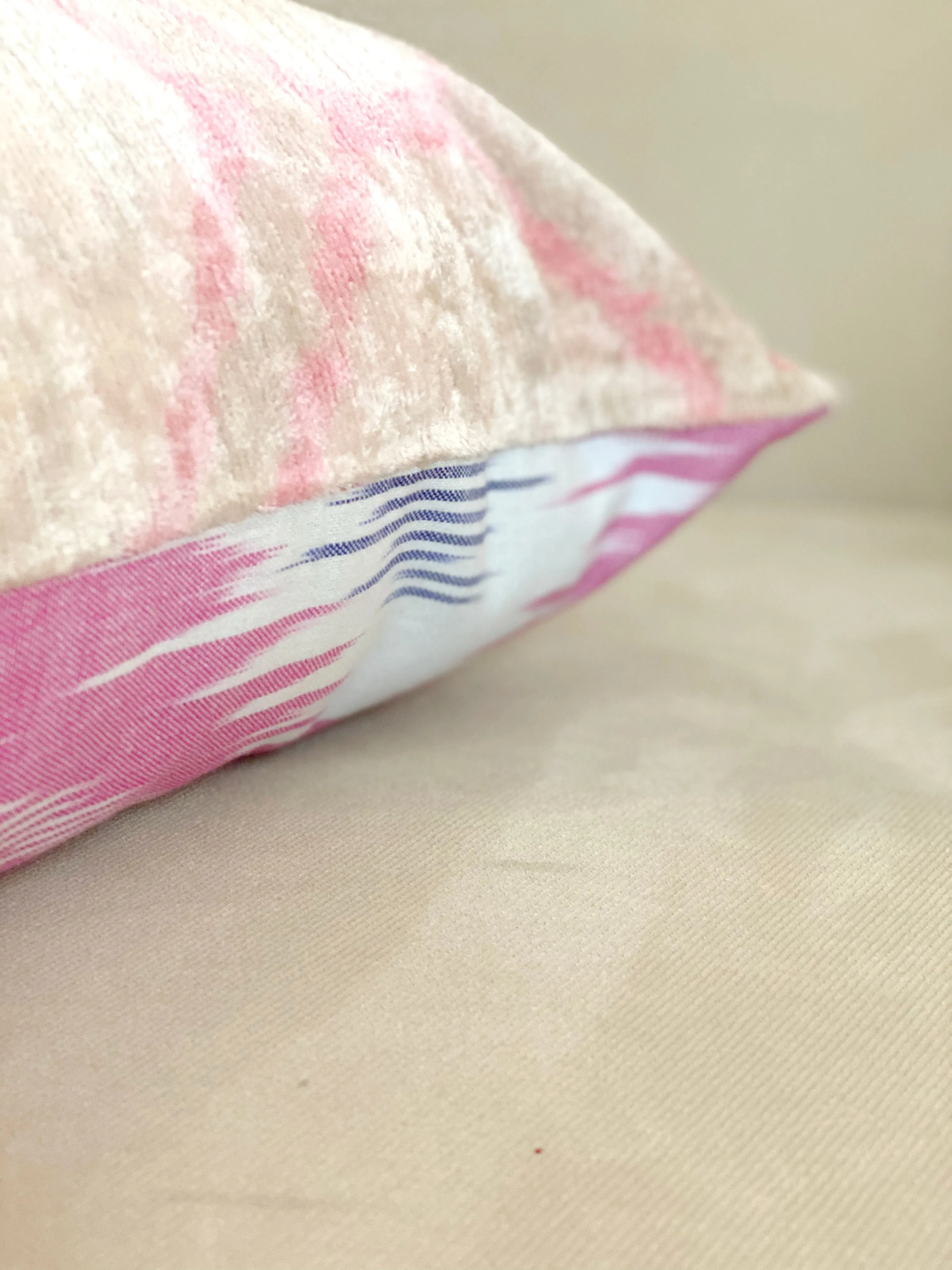 Classic Pink Prism Square Pillow Cover