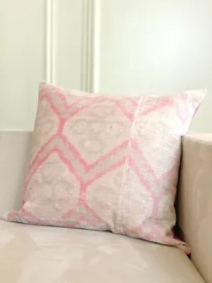 Classic Pink Prism Square Pillow Cover