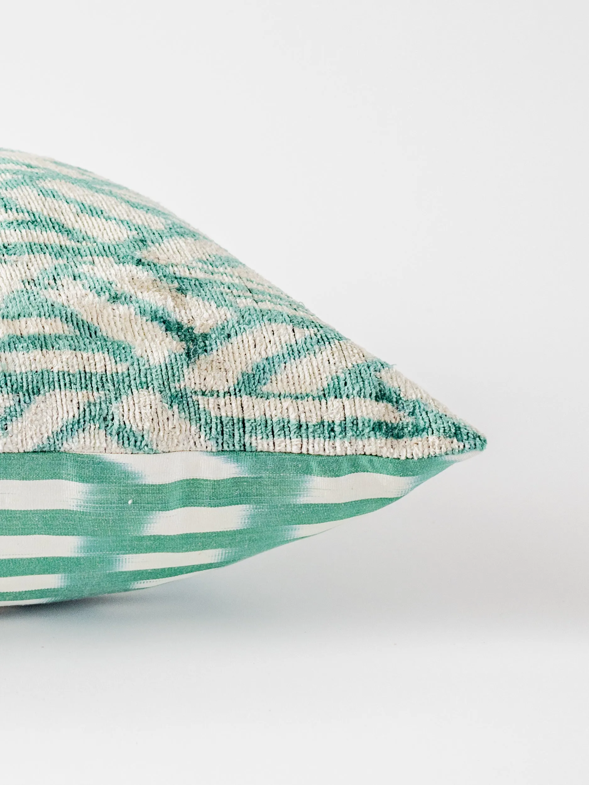 Classic Teal Harmony Lumbar Pillow Cover