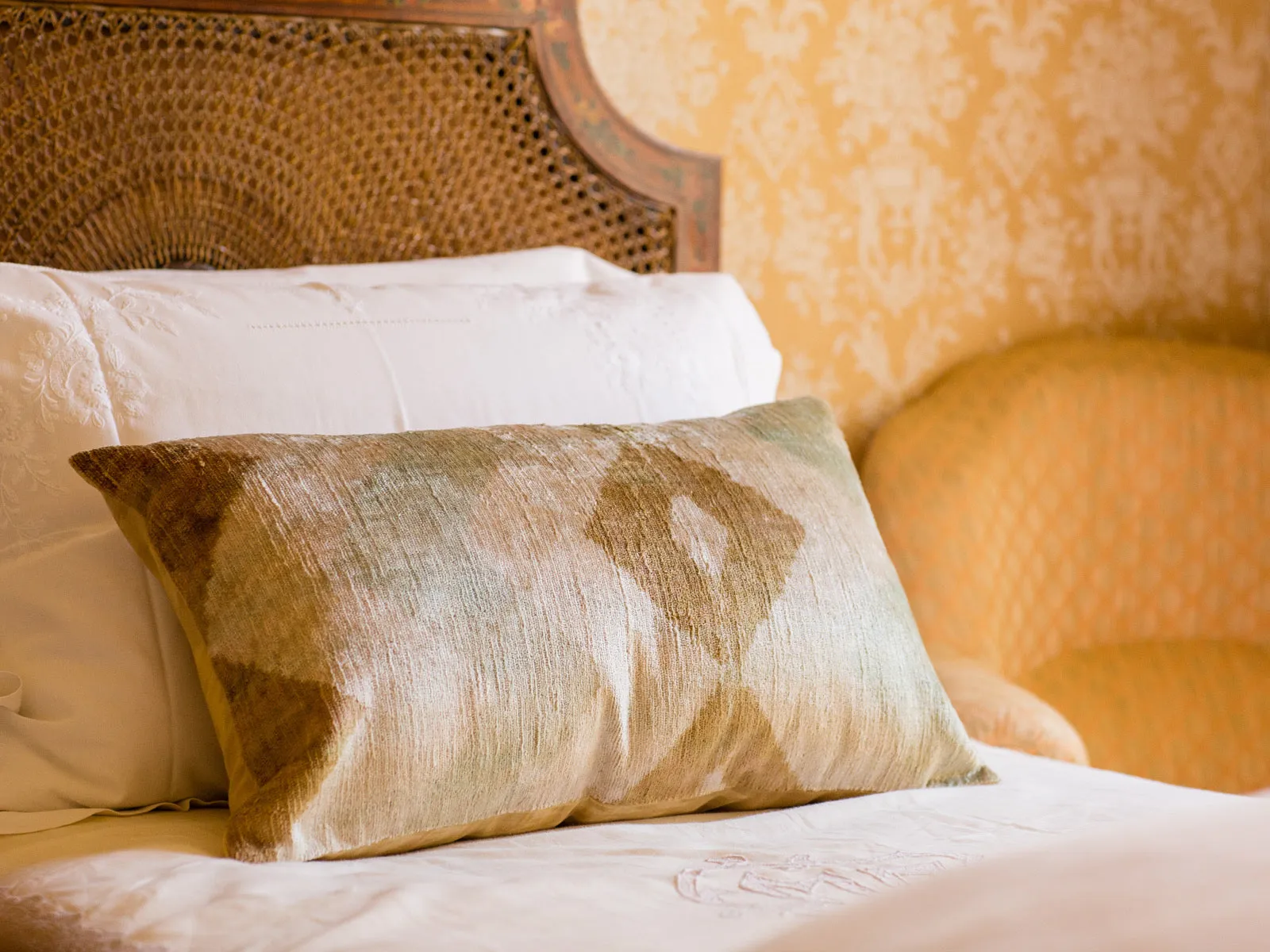 Classic Teal Harmony Lumbar Pillow Cover