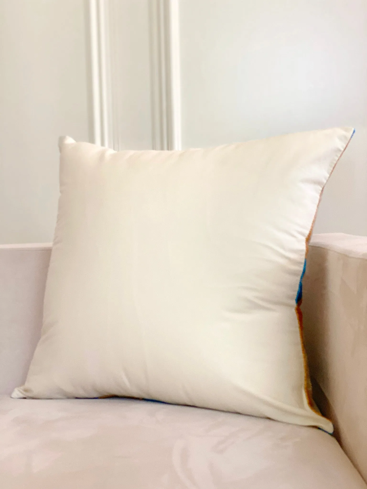Classic Teal Zebra Square Pillow Cover