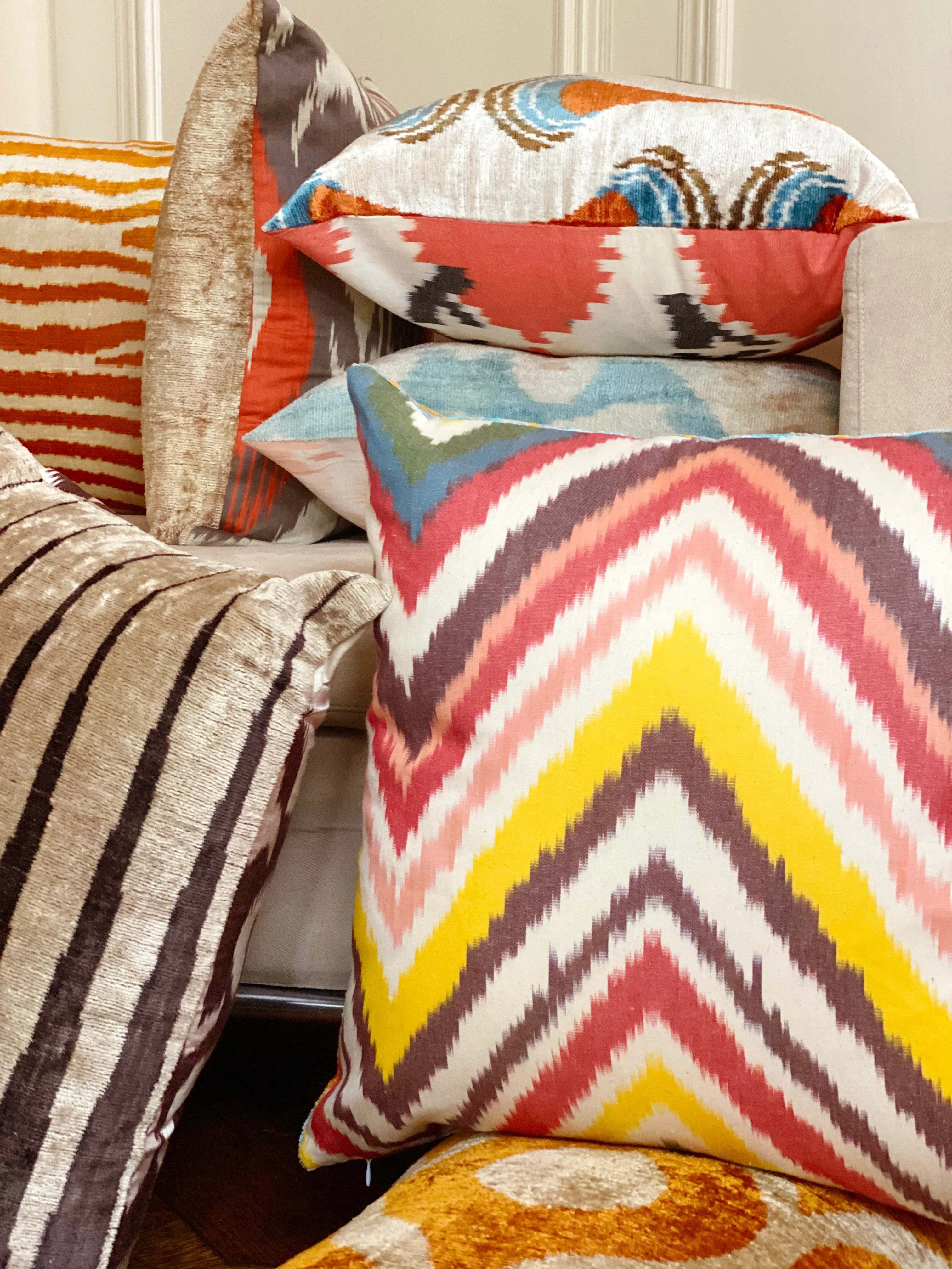 Classic Teal Zebra Square Pillow Cover