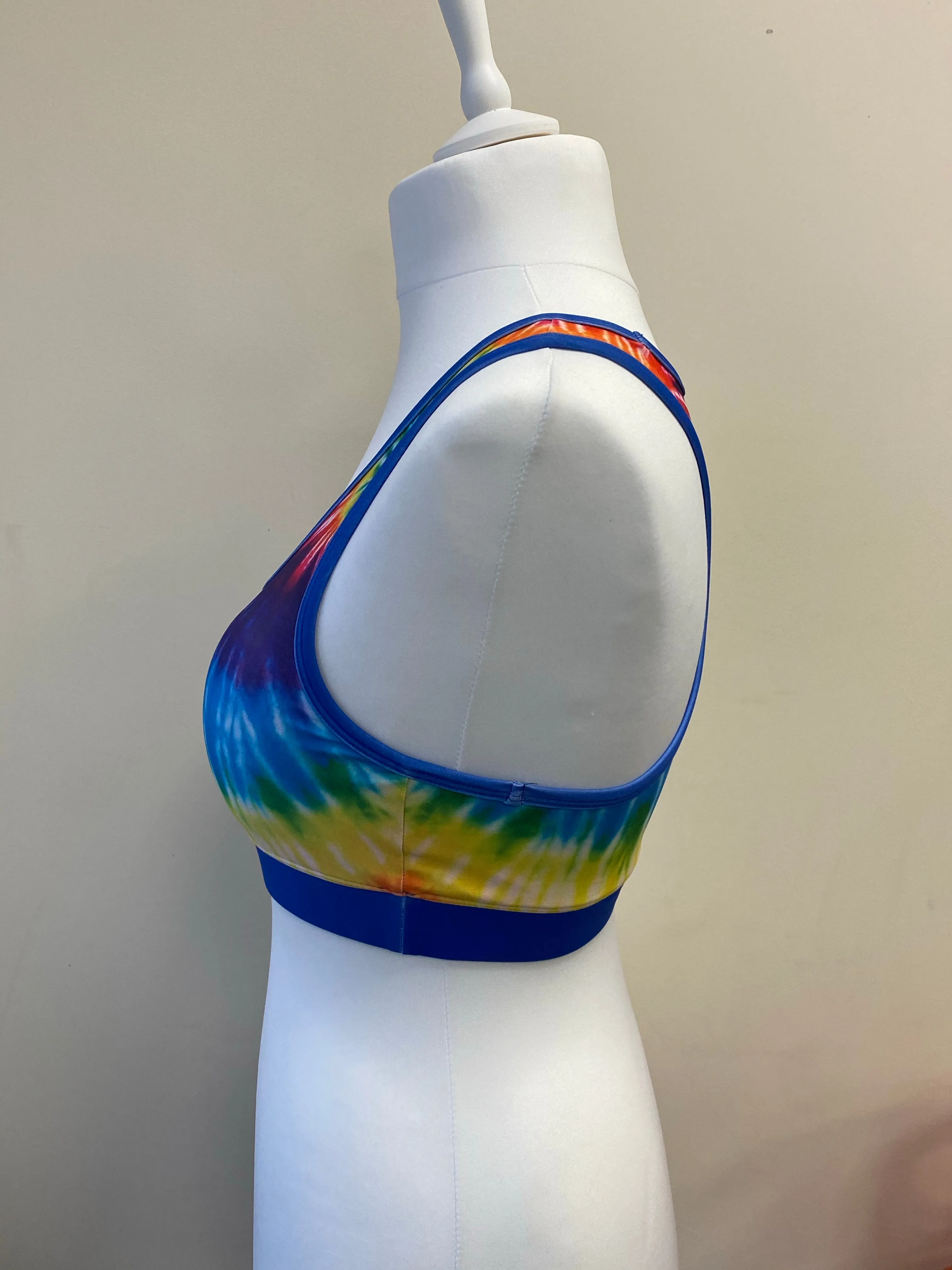 Colour Blast/Tie Dye Sports Bra (OLD STYLE-LOW NECK)