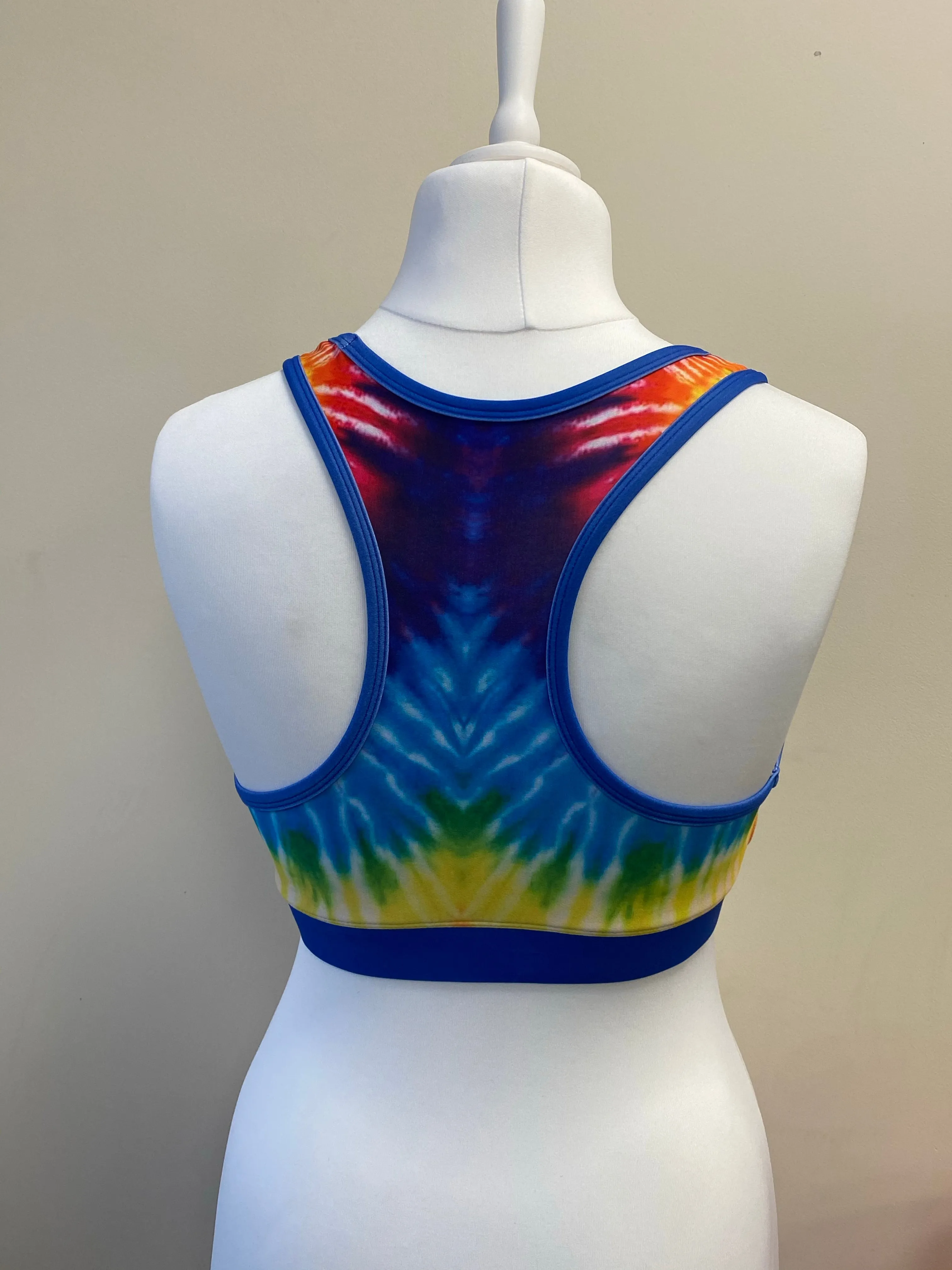 Colour Blast/Tie Dye Sports Bra (OLD STYLE-LOW NECK)