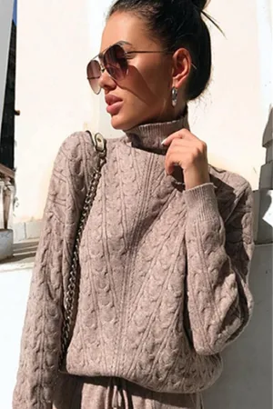 Cozy Soft Computer Knitted Co-ord Sets