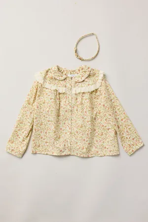 Cramberry Blouse Beige Tangerine