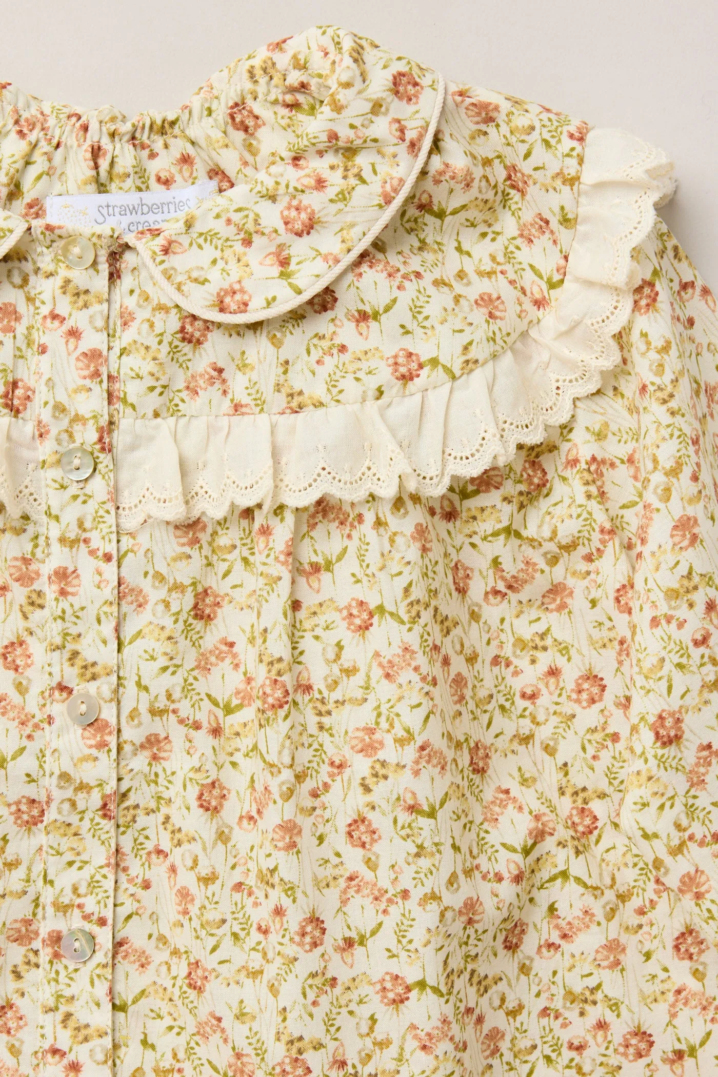 Cramberry Blouse Beige Tangerine