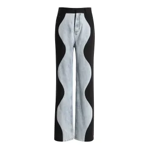 Designed Fashion Wide Legs Pants for Women