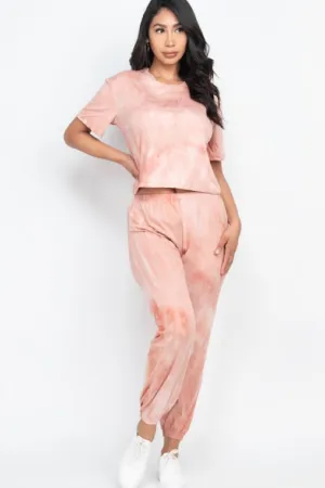Dusty Rose Mauve Soft Lightweight Acid Washed Set