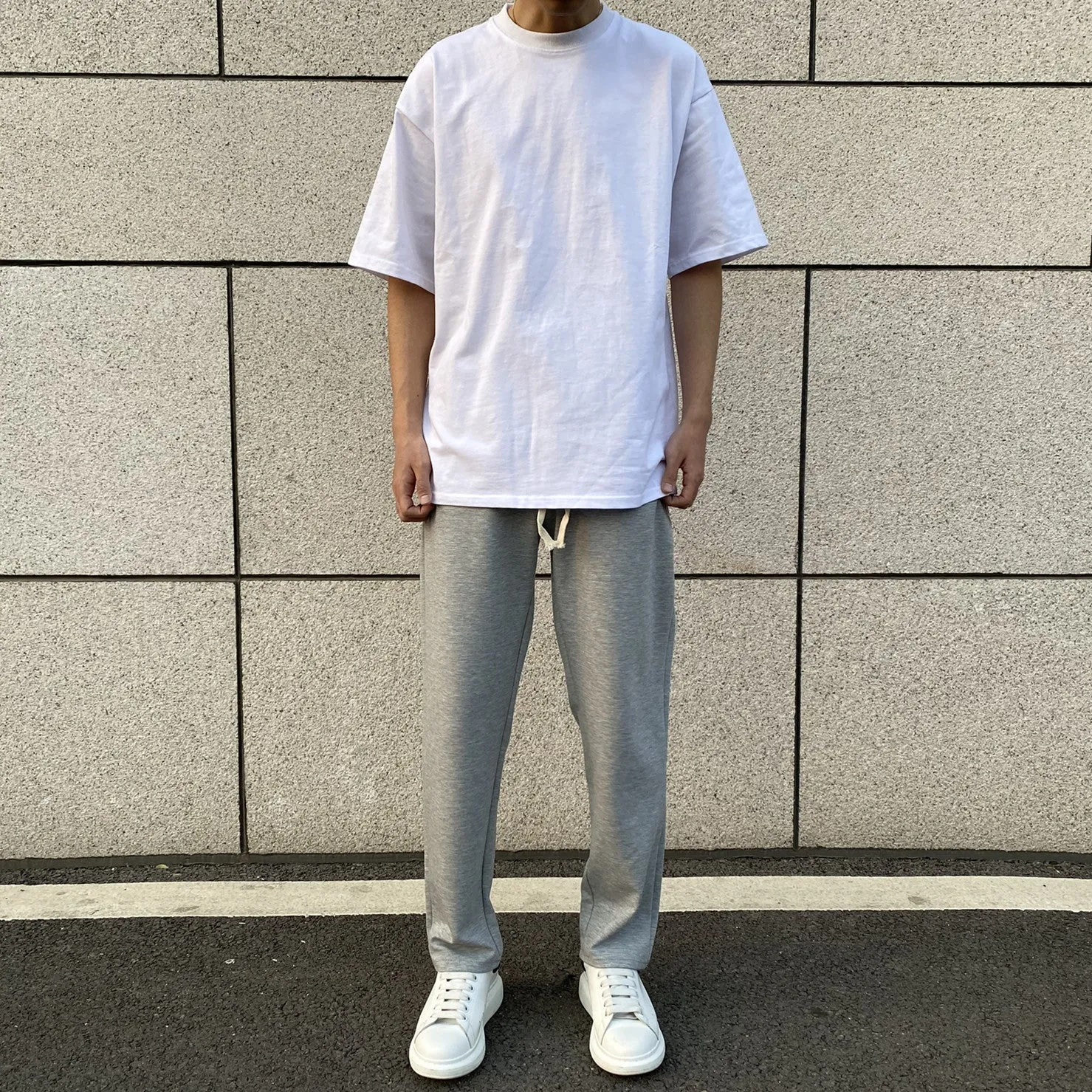 Elastic Straight Casual Pants