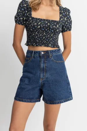 ESCAPE DENIM SHORT - DARK WASH