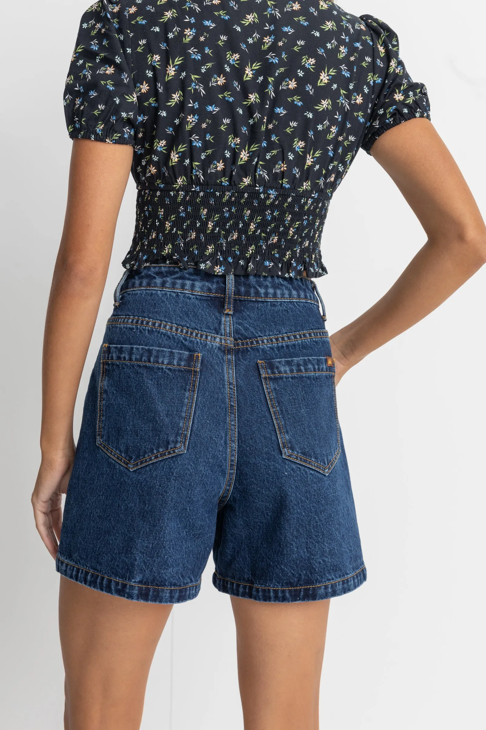 ESCAPE DENIM SHORT - DARK WASH