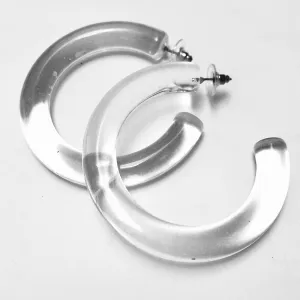 Fantom Acryclic Large Hoop Earrings