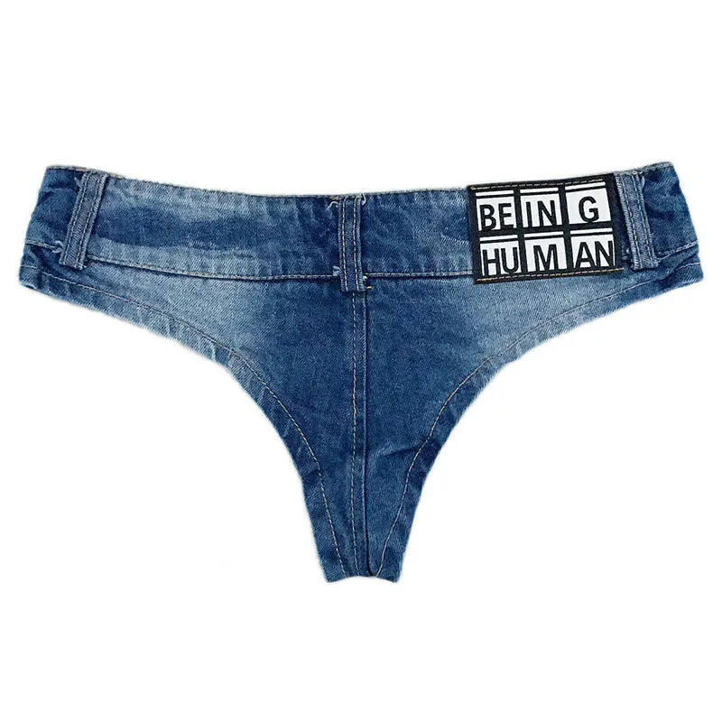 Fashion Women's Low Rise Double Button Shorts Mini Denim Shorts