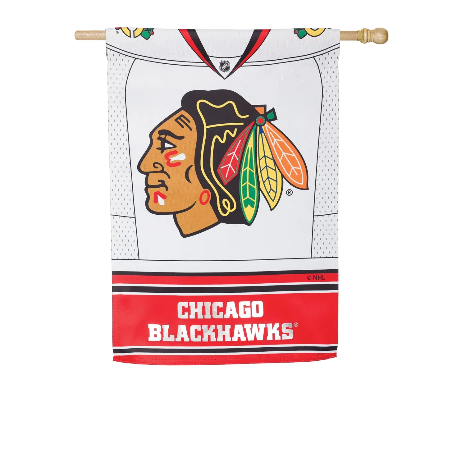 Flag, DS Suede, Foil, Reg, Jersey, Chicago Blackhawks,13s4355blj