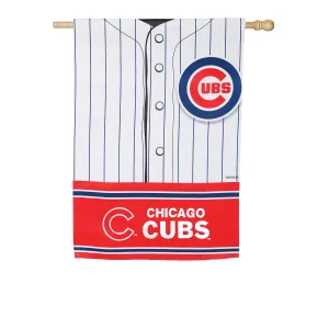 Flag, DS Suede, Foil, Reg, Jersey, Chicago Cubs,13s4204blj