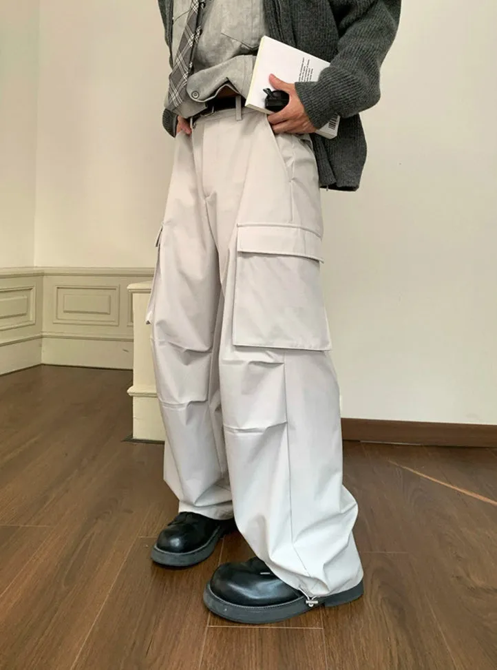 Functional Cargo Pocket Casual Pants