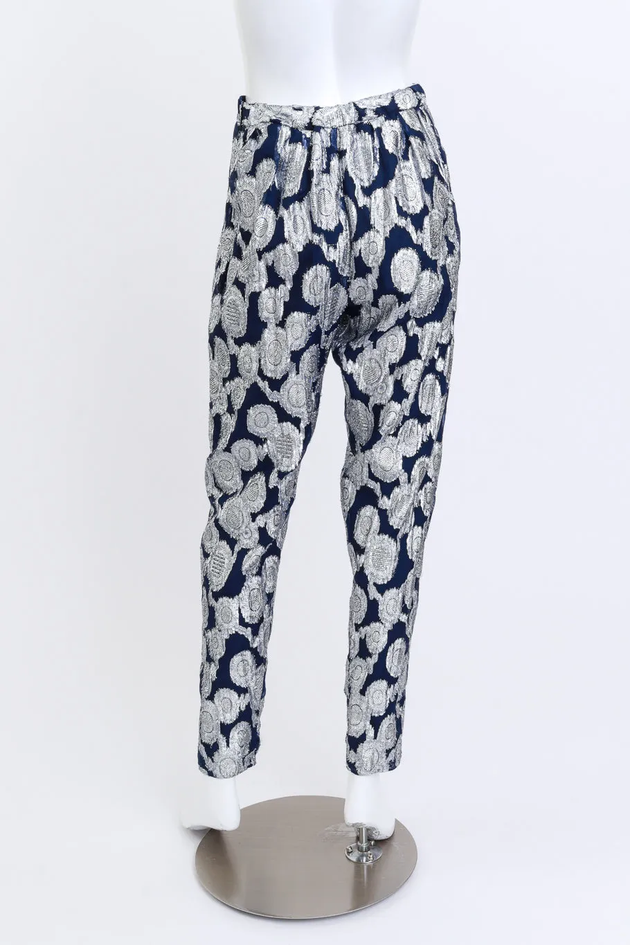 Geometric Lamé Duster & Pant Set